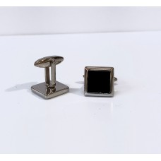 Μανικετόκουμπα Ατσάλινα Τετράγωνα Γυαλιστερά με όνυχα στο κέντρο STC01